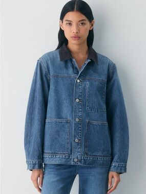 Denim Forum The Workwear Denim Shirt Jacket NWT Size Medium